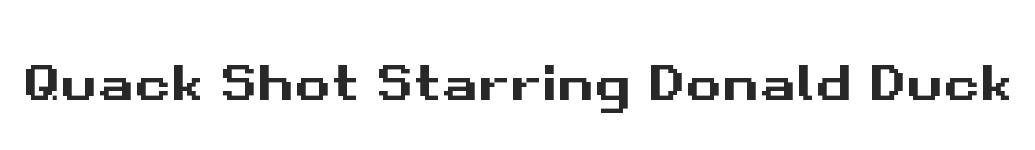 Quack Shot Starring Donald Duck